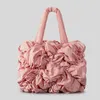 Torby wieczorowe mody Ruched wyściełany torba projektantka pikowane torebki nylonowe fow bawełny na ramię miękki puffer 2024
