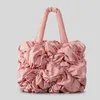 Sacs de soirée Mode Ruché Sac fourre-tout rembourré Designer matelassé Femmes Sacs à main Nylon Fown Coton Épaule Bandoulière Soft Puffer 2024