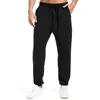 Calças masculinas homens jogging sweatpants inverno 2024 moda casual cordão cor pura marca preto calças jogger treinamento de fitness cinza