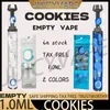 Originele koekjes Wegwerp vape-penapparaat 1,0 ml peulen Verpakkingszakken D8 Oplaadbare 240 mah batterij E-sigaretten Vapes OEM Dik destillaat Olieverdamper Leeg