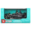 Bburago 1:43 MercedesAMG Petronas Team W14 #44 Hamilton #63 George Russell Legierungsauto Druckgussmodell Spielzeug Sammlerstück 240118