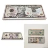 50 % Größe USA-Dollar Partyzubehör Requisitengeld Film Banknote Papier Neuheit Spielzeug 1 5 10 20 50 100 Dollar Währung Falschgeld GS449NF9