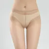 Mulheres meias transparentes ultrafinos collants para tentação sexy elástico fino meias femininas de cintura alta respirável meia-calça meias