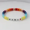 Braccialetti con ciondoli 2024 carino per la famiglia mamma figlia fortunata donna uomo gioielli amore per sempre regalo di compleanno