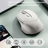 Souris Bluetooth INPHIC DR6 Souris sans fil rechargeable 2,4 G Silencieuse 3 modes (Bluetooth 5.0/4.0 + USB) Connexion Souris ergonomique pour ordinateur portable de bureau Mac Android Windows