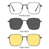 Outdoor Eyewear 3 In 1 Style Anti Blue Light Magnet Clip On Glasses Frame Trend Polarized Cycling Sunglasses 2024 Computer UV400