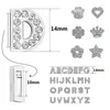 Hundkläder grossist 10mm Rhinestone Slide Letter Charms för smycken som gör kvinnor armband alfabet A-Z Pet Collar Necklace DIY Accessories