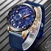 2019 LIGE Top Brand Fashion Watches Men Sport Waterproof Stainless Steel Mesh Belt Quartz Clock Men WristWatch Relogio Masculino L328s