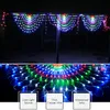 Fairy Garland Peacock Mesh Net LED String Lights Outdoor Wedding Window Strings for Christmas Wedding New Year Party Decor Y200603304O