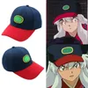 Chapeau de Cosplay Anime Inuyasha, fournitures de fête, broderie soleil bleu avec casquette à visière rouge, taille réglable pour adulte, été