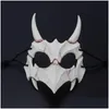 Party masker den japanska draken gud masken halva ansiktet miljövänligt harts