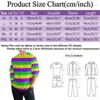 Men's T Shirts Carnival Long Sleeve T-Shirts Mardi Gras Digital 3D Masquerade Print Tees Stylish Crewneck Tops Casual Festival Streetwear