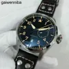 Iwcity Otomatik İzle Temiz Faktor Klasik Erkekler Superclone Mekanik Pilot 46mm Le Petit Prince 7 Günlük Güç Rezerv Turuncu Dial Deri Saat