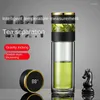 Water Bottles Tea Infuser Vacuum Flask Temperature LED Display 450ml Insulated Cup Stainless Steel Tumbler Thermos Bottle Travel Coffee Mug