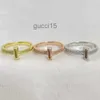 Band Rings Luxurys Designers Erkek ve Kadın Geniş Versiyon Sterling Gümüş 18K Altın Set Diamonds Çift Sevgililer Günü Mevcut ROH2 VXWW