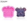 Baking Moulds LM 58 Earring Cartoon Little Mouse Shiny Resin Silicone Mold Keychain UV Crystal Casting Polymer Clay Molds