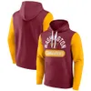 Washington''Commanders''Men Burgundy Sideline Club Fleece Pullover Full-Zip Hoodie