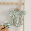 Meisje Jurken Baby Meisjes Kleding Jurk Kant Vliegende Mouw Print Zomer Romper Mode Zus Bijpassende Outfit Prinses