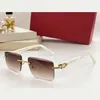 Glasses mens buffs designer sunglasses Luxury carti buffalo horn for women shades men sun glasses lunette sunglass frameless l474#