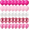 Decoração de festa rosa rosa metal látex confetes balões decorações de casamento fosco globos ano aniversário