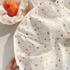 Robes d'été pour filles, sans manches, à pois, broderie douce, vêtements pour enfants