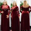 Abbigliamento etnico Abaya per le donne Dubai Abaya 2024 Medio Oriente Moda Diamond Robe Inverno Velluto Maxi abito Donna Abbigliamento musulmano Ramadan Party