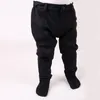 Trousers Boys Long Pants Black All Seasons Trouser High Elasticity Waistband Fashion Summer Kid Clothes Front Zipper Opening