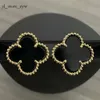 Trèfle à quatre feuilles 2024 Mode Classique Boucles d'oreilles Designer pour femme Agate Nacre Moissanite Diamant Boucle d'oreille Saint Valentin Cadeau Dépenser 2577