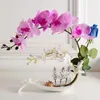 Decorative Flowers Phalaenopsis Fake Flower Home Decorations Living Room Dining Table Ornaments Floral Arrangement Soft Outfit Design