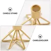 Portacandele Portacandele conico Candeliere natalizio Pilastro moderno in metallo per caminetto Decorazione candelabri nuziali