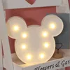 Veilleuses Dessin animé mignon girafe LED lumière animaux lampes de table batterie puissance chapiteau signe pour enfants enfants chambres chambre chambre d'enfant