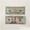 Outros suprimentos de festa festiva 3Pack Fake Money Banknote 5 10 20 50 100 200 Dólar Americano Euros Realista Toy Bar Props Moeda Filme F Dhqc7G44X