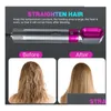 Hair Straighteners British Plug Five In One Air Blower Electric Comb Negative Ion Straight Brush Curling Iron Ceramic Rotating D Drop Ota3X