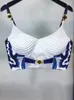 Vestidos de trabalho verão bohemain azul e branco porcelana 2 peças conjunto feminino cinta de espaguete acolchoado copo tanque camis tops imprimir saia longa terno