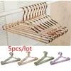 Hangers 5 Pcs/set Suit Clothes Rack Aluminum Alloy Adult Slip-seamless Metal Hanger Closet Organizer