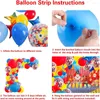 Feestdecoratie Carnaval Circus Ballon Slinger Boog Kit Rood Blauw Geel Confetti Ster Folie Speelgoed Ballon Verjaardag Regenboog