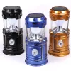 Solar USB LED Camping Light Lantern Torch Rechargeable Hand Lamp Portable Flashlight LL