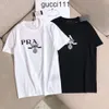 Mens Fit Tee Shirts praddas t shirt shirts Slim pada Short Sleeve Cotton Breathable prd Top Designer Letters Print ppdda Spring Luxury Summer High Street Casual