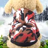 Dog Apparel Winter Warm Thick Pet Clothes Camouflage Colorful Hoodies For Small Medium Dogs Puppy Outfit Four Legs Pets Supplier