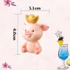 Garden Decorations Garneck Kids Miniature Pig Figurines Resin Cute Piggy Animal Landscape Diy Terrarium Crafts Car Decor