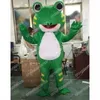 High Quality Custom Halloween Frog Mascot Costume Cartoon Character Outfit Suit Xmas Outdoor Party Festival Dress Promotional Advertising Clothings