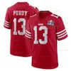 Christian McCaffrey Brock Purdy Super Football Jersey Bowl LVIII Trey Lance Nick Bosa George Kittle Deebo Samuel Fred Warner Jerry Rice Joe Montana Talanoa Hufanga