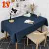Table Cloth Chinese Tablecloth Art Cotton Linen Solid Color Rectangular Learning Household AJ3604