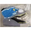 Party Masks 3D Halloween Dinosaur Mask Rollspel Props Performance Hear Raptor Dino Festival Carnival Gift Y220805 Drop Delivery Dhmte