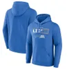 Detroit''lions''men fanatycy marki czarny/szary zaciemnienie tonal pullover z kapturem z kapturem