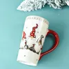 Tasses tasse tasse café noël tasses en céramique porcelaine Santa Watertea Xmasand Gnome fête boisson chocolat bonhomme de neige enfants