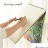 Suprimentos de pintura Suprimentos A4 Sketchbook para estudantes / imagem em branco Ding Paper Art Book Tracing Drop Delivery Home Garden Arts, Craf Dhssl