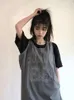 T-shirts Femmes Houzhou Vintage T-shirts Femmes Harajuku Grunge Débardeur Sans Manches Surdimensionné Streetwear T-shirt Femme Gothique Graphique Tee