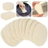 5PC of natural Luffa sponge kitchen oilproof cloth washer bowl cleaning brush velvet bathroom sponge floor Luffa plant 240130
