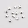 Luźne kamienie szlachetne 5,6 mm 5pcs 925 Srebrny srebrny dystanse koraliki Star Peads Znakomite pentagram bransoletka biżuteria Making DIY